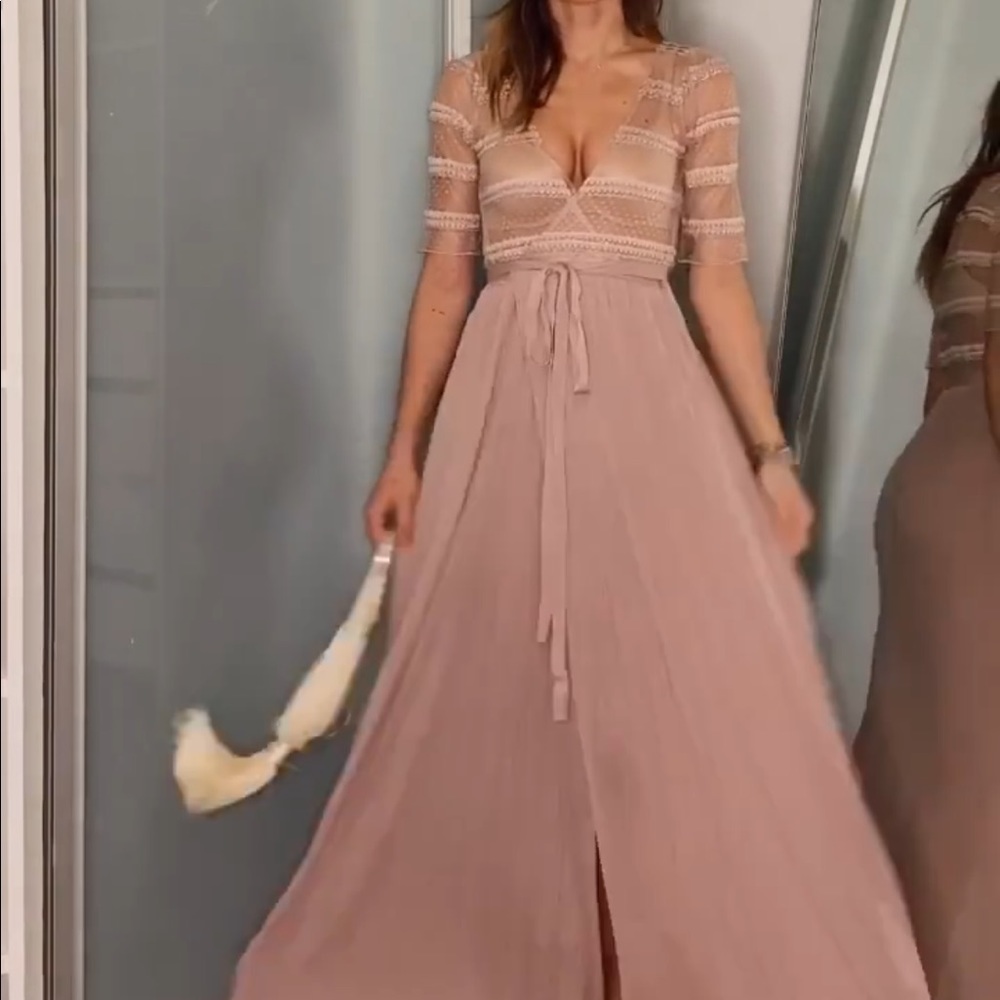 ISO ZARA BLUSH MAXI DRESS